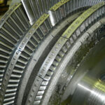SHINKO RKR cargo oil pump turbine rotor after complete re-blading at KIMI’s workshop.