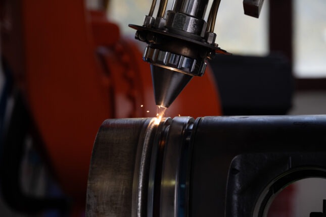 Laser cladding reconditioning of 4-stroke piston grooves at KIMI