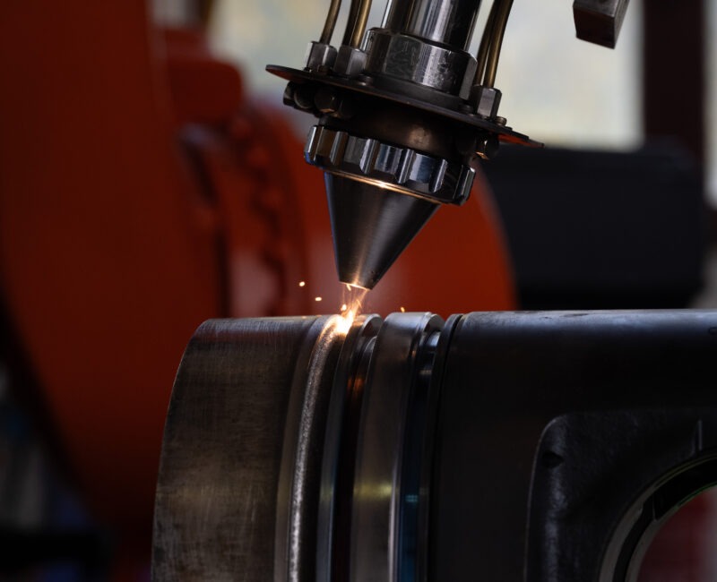 Laser cladding reconditioning of 4-stroke piston grooves at KIMI