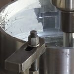 Machining removal of worn anti-friction layer from marine bearing at KIMI