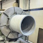 Precision machining of rudder stock Orkot bush at KIMI Marine Shaft Center