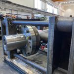 Mechanical straightening of massive propulsion shaft at KIMI Marine Shaft Center