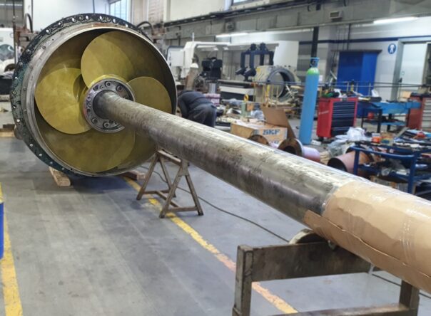 Marine water jet overhauling with complete disassembly, inspection and precision refurbishment
