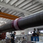 NDT and surface quality control inspection of rudder stock journals at KIMI Marine Shaft Center