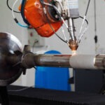 Laser cladding repair of valve stem at KIMI engineering workshop