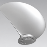 Digital 3D model of CPP propeller blade generated through reverse engineering at KIMI