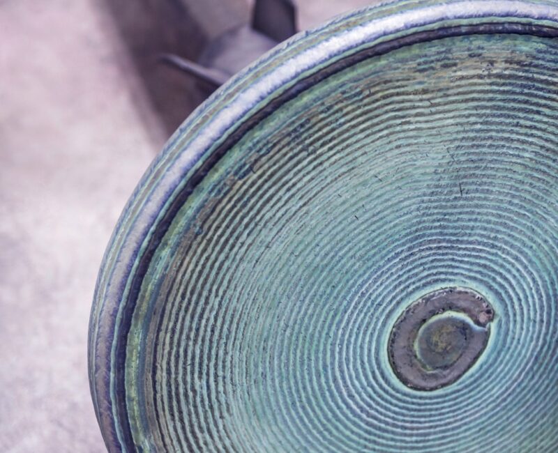 Valve disc after welding restoration process at KIMI workshop