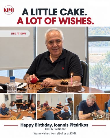 Celebrating KIMI CEO & President Ioannis Pitsirikos